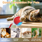 1/2 PCS Cat Interactive Ball Toy Automatic Rolling Ball Faux Tail Rechargeable Smart Pet Electric Toy Pet Toy Imitate Mouse